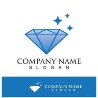 ícone de vetor de modelo de logotipo de diamante