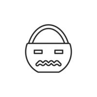vetor de rosto de abóbora para apresentação de ícone de símbolo de site