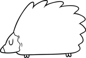 personagem de desenho animado ouriço vetor