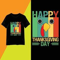 vetor de design de t-shirt de tipografia de dia de ação de graças