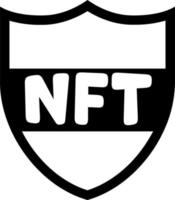 ícones nft logotipo nft ilustração vetorial nft vetor