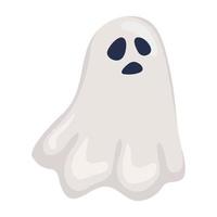 fantasma de halloween flutuando vetor