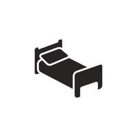 vetor de ícone de cama