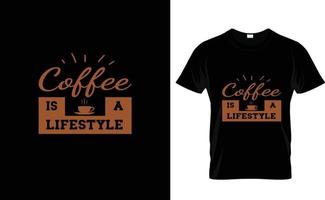 café é uma... camiseta personalizada vetor