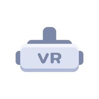 elemento de design plano de óculos vr, ícone, vetor e ilustração.