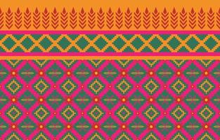 triângulo padrão geométrico colorido, estilo de textura étnica tribal, design para impressão em produtos, plano de fundo, cachecol, roupas, envolvimento, tecido, ilustração vetorial. vetor