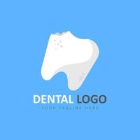 ilustração de design de logotipo odontológico vetor