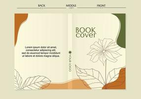 modelos de página de capa floral. abstrato de tamanho a4. belo design. para notebooks, planners, brochuras, livros, catálogos etc. vetor