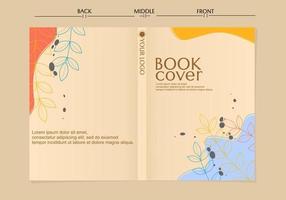modelos de página de capa floral. abstrato de tamanho a4. belo design. para notebooks, planners, brochuras, livros, catálogos etc. vetor