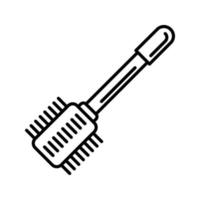 ícone de vetor de escova de banheiro