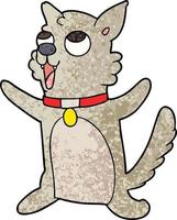 personagem de cachorro de desenho animado vetor