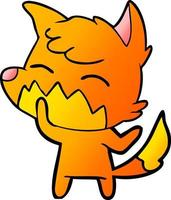 personagem de desenho animado raposa vetor
