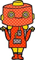 personagem de desenho animado robô vetor