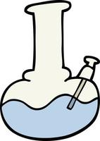 tubo de água de desenho animado estilo doodle desenhado à mão vetor