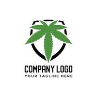 logotipo vintage de cannabis, maconha abstrata, cannabis, ganja para ilustrações e símbolos cbd. vetor