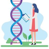 DNA e médica vetor