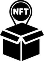 ícones nft logotipo nft ilustração vetorial nft vetor