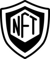 ícones nft logotipo nft ilustração vetorial nft vetor