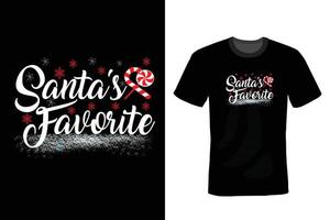 modelo de design de camiseta de dia de natal vetor