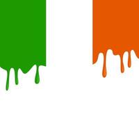 pingando bandeira irlandesa vetor