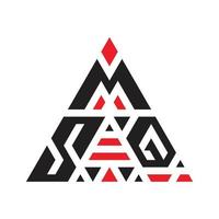 design de logotipo de três letras triângulo criativo vetor