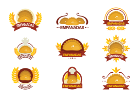 Emblemas Vector Empanadas