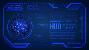 fundo de tecnologia hud moderno vetor