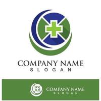 design de logotipo digital de ícone de saúde médica vetor