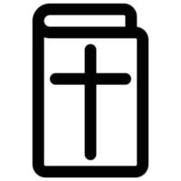 ícone da bíblia, tema de páscoa vetor