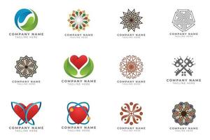 logotipo conjunto coleção de ideias de marca moderna e criativa para empresa de negócios. vetor