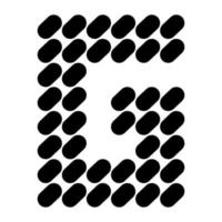 design de logotipo simples letra g. vetor