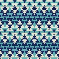 padrão geométrico étnico. étnica asteca forma geométrica cor branco-azul sem costura de fundo. padrão navajo. uso para tecido, têxtil, elementos de decoração de interiores, estofados, embrulhos. vetor