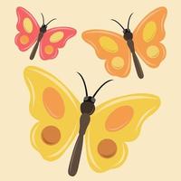 ilustração vetorial de borboleta para design gráfico e elemento decorativo vetor