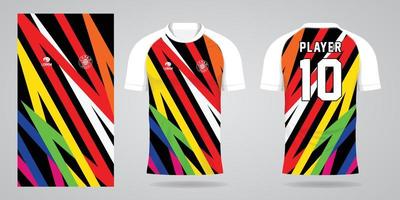 modelo de design de esporte de camisa de futebol vetor