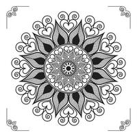 design de fundo de mandala ornamental de luxo criativo, moderno, abstrato e profissional ou vetor de design de padrão