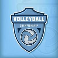 logotipo de vetor de campeonato de vôlei