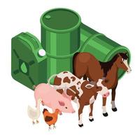composição de animais de biocombustível vetor