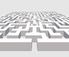 labirinto 3D complexo vetor