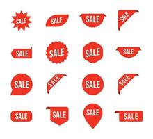 conjunto de oferta de preço de seta de etiqueta de venda. etiqueta venda desconto vetor ícone promoção produto sinal forma