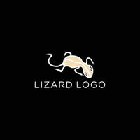 modelo de ícone de design de logotipo de lagarto vetor