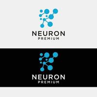 imagem vetorial de ícone do logotipo do neurônio vetor