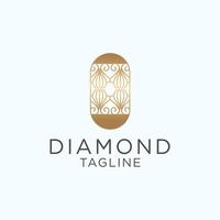 vetor de design de ícone de logotipo de diamante