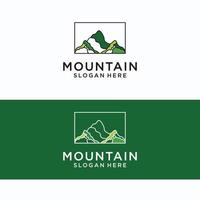 imagem de vetor de ícone de logotipo de montanha