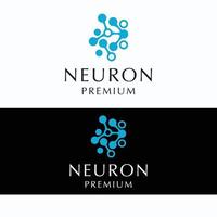 imagem vetorial de ícone do logotipo do neurônio vetor