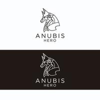 imagem vetorial de ícone do logotipo anubis vetor