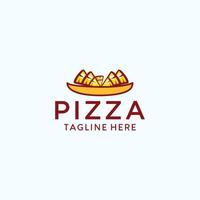 vetor de design de ícone de logotipo de pizza