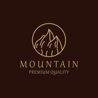 imagem de vetor de ícone de logotipo de montanha