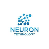 imagem vetorial de ícone do logotipo do neurônio vetor