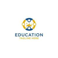 imagem de vetor de ícone de logotipo de educação