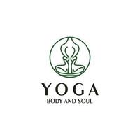 imagem vetorial de ícone de logotipo de ioga vetor